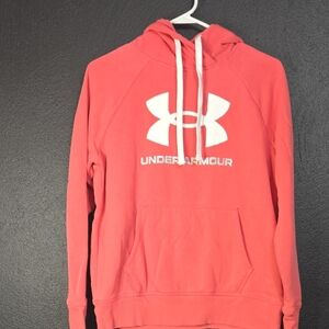Under Armour Coral Hoodie with White Logo